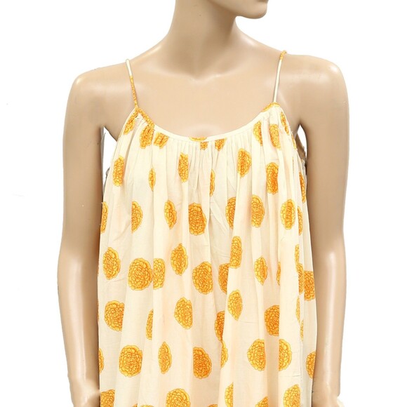 Rhode Resort Nalla Marigold Floral Print Mini Dress Swing Sleeveless XS 283928 - Picture 5 of 8